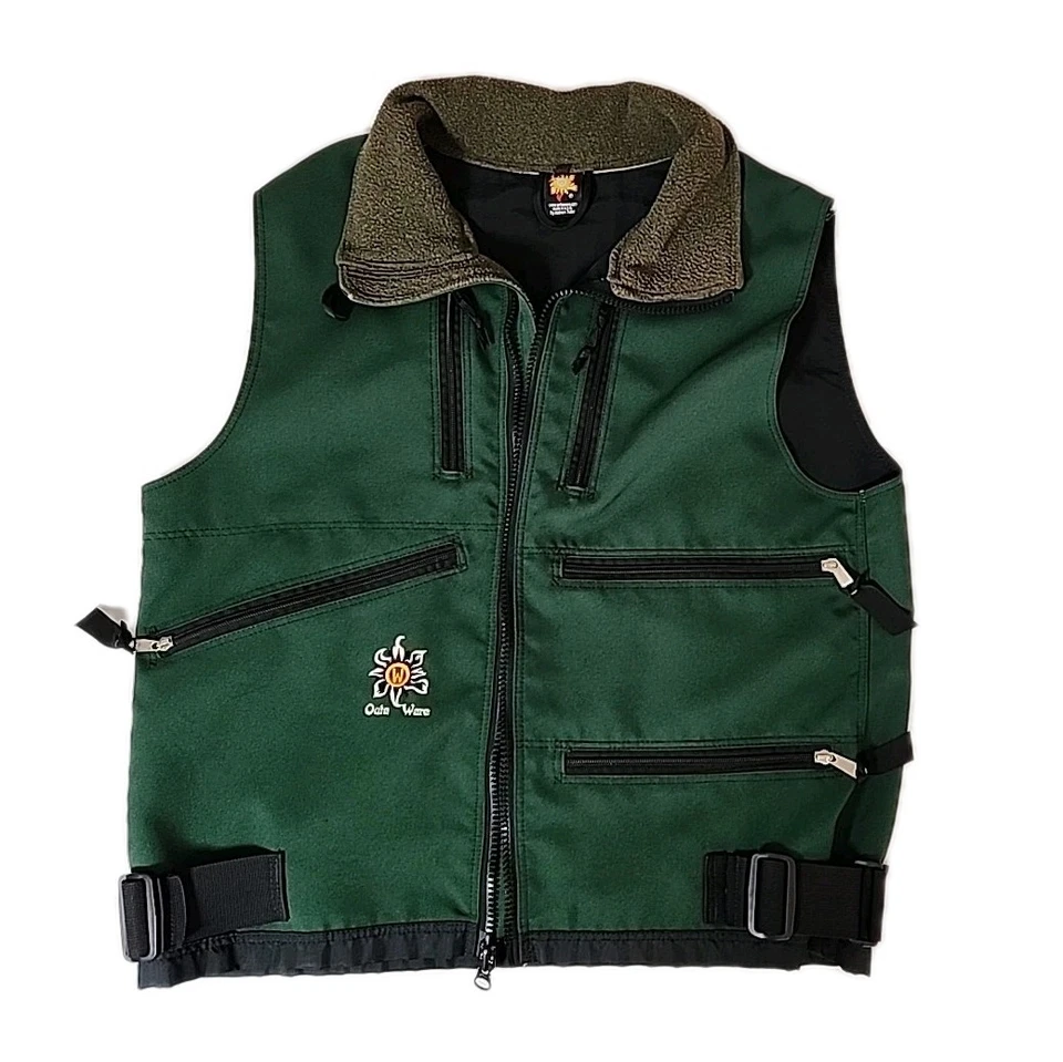 OutaWare Outdoor Clothing Co. Men's Outerwear Medium Dark Green Vest Rare! Read* - Image 4 of 4