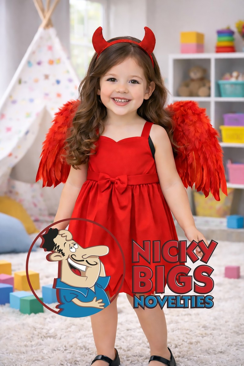 White Miniature Devil Wings - 1pc, 22x10cm - DIY Dollhouse Angel Craft, Party & Costume Decor
