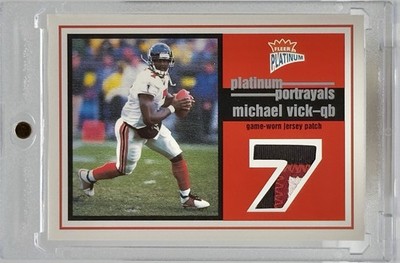 2003 Fleer Platinum Portrayals PPP-MV Michael Vick 5-Color Game Used Patch #/100