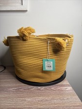 Woven Rope Storage Basket 11 1/2 H X 18 Inch Organizer Ben