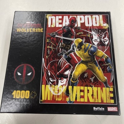 MARVEL DEADPOOL WOLVERINE 1000 Piece Puzzle by BUFFALO SEALED RARE COVER Sealed