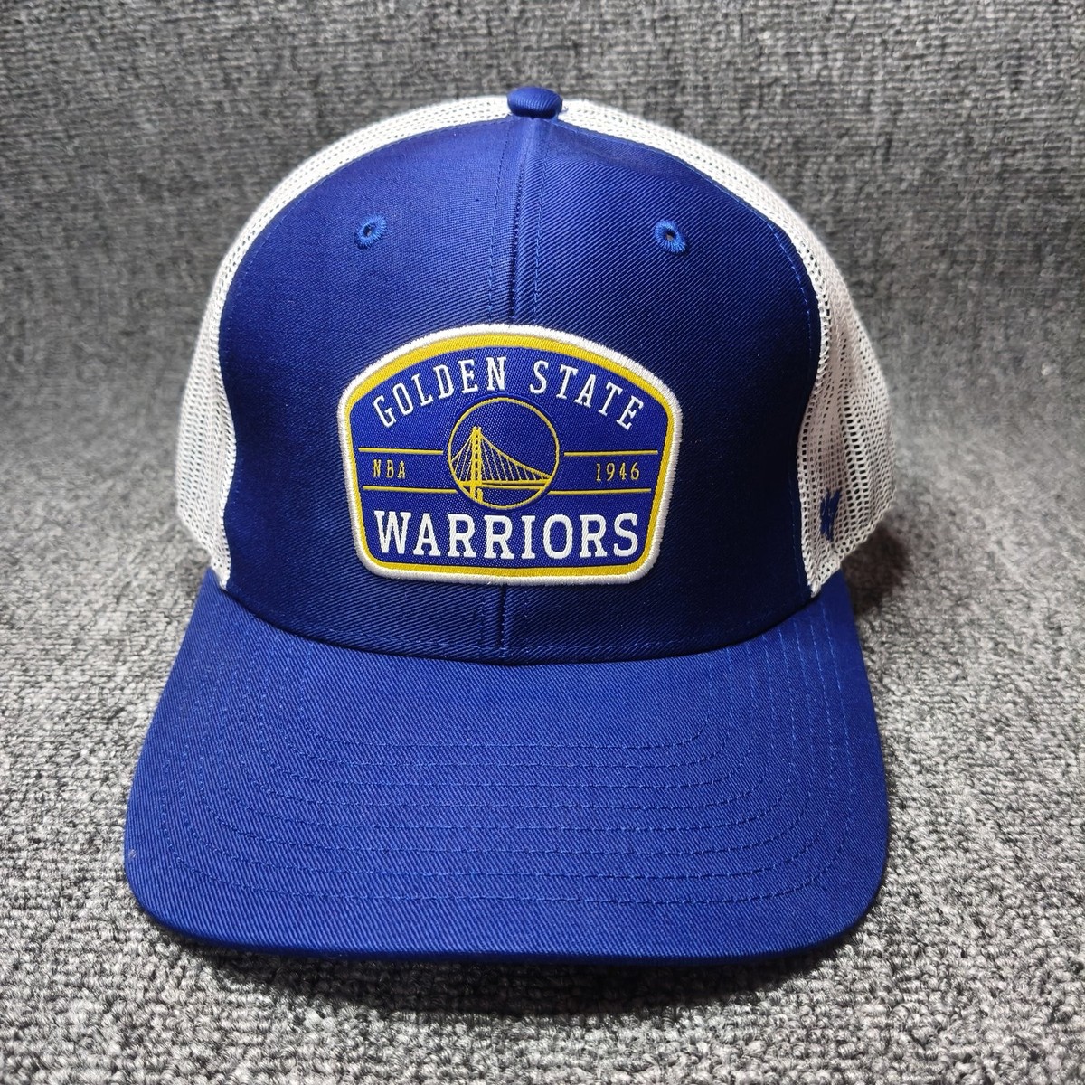'47 Brand Golden State Warriors NBA Blue White Trucker Snapback Hat