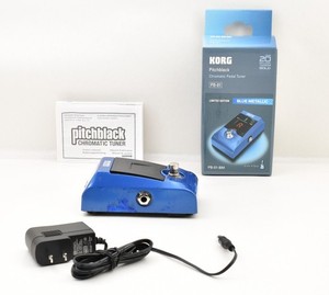 【Good condition】Korg Pitchblack Chromatic Pedal Tuner (Metallic Blue) US Stock