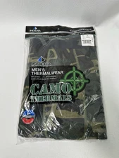 Vintage Indera Camo Thermal Waffle Drawers Long Underwear Mens XL 42-44 NEW 2005
