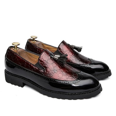  Casual Dress Shoes Breathable Tassel Soft Loafers Business Shoes for Man 