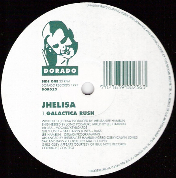 ★ＵＫオリジナル盤★『ＧＡＬＡＣＴＩＣＡ ＲＵＳＨ』ＪＨＥＬＩＳＡ Jhelisa - Galactica Rush - UK 12
