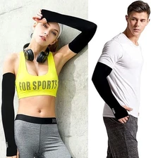 1 Pairs UV Cooling Arm Sleeves Sun Protection Unisex for Sports Outdoor Cycling