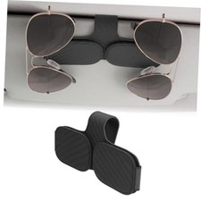 Sunglass Holder for Car Double Clip, Car Accessories Black Checkered