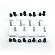 Pertronix 8501HT-8 PerTronix 8501HT-8 White Ceramic Spark Plug Boot 90 Degree Se