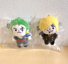 One Piece Base Shop Limited Zoro Sanji Yubinui Finger Plush Mascot Doll Set of 2