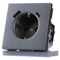 Jung Schuko Steckdose 16 A 250V M. BerüHrungsschutz Al 1520-15 Ca An