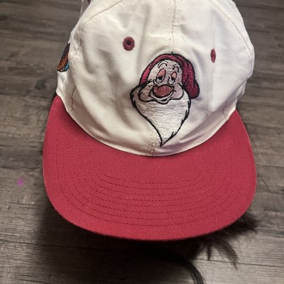 Vintage Disney Grumpy Hat Cap Snapback Blockhead Snow White Seven Dwarfs