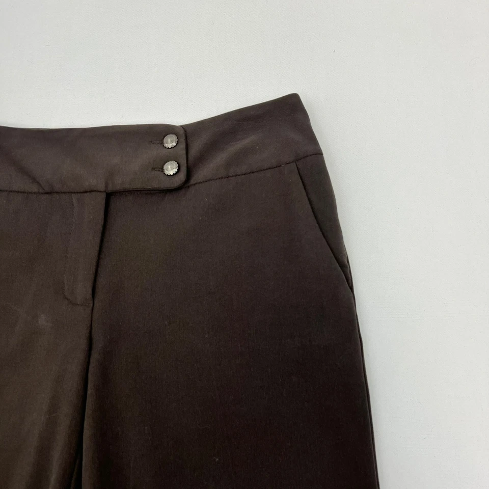 Apt.9 Women’s Modern Fit Dress Pants Mid Rise Brown Size 4 Pockets - Image 3 of 4