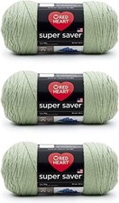 Red Heart Super Saver Yarn 3 Pack Frosty Green 100 Acrylic Worsted Weight Yarn