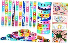 Pcs Silicone Charm Bracelet Christmas Silicone Wristbands 7.08 Inch 50