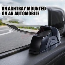 Car Door Mount Ashtray - Windproof Ash-Proof Metal Liner for Car SUV Truck