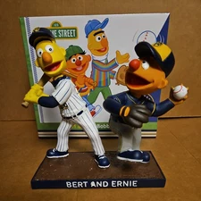 Bert & Ernie Sesame Street Milwaukee Brewers Theme Night Bobblehead 2024 SGA  