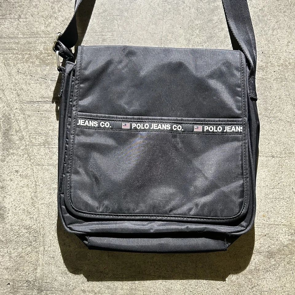 Polo Sport Ralph Lauren Small / Medium Crossbody Messenger Bag Black - Image 2 of 4