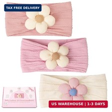 CÉLLOT Baby Girl Headbands and Floral Flowers Soft Nylon Newborn Head bands