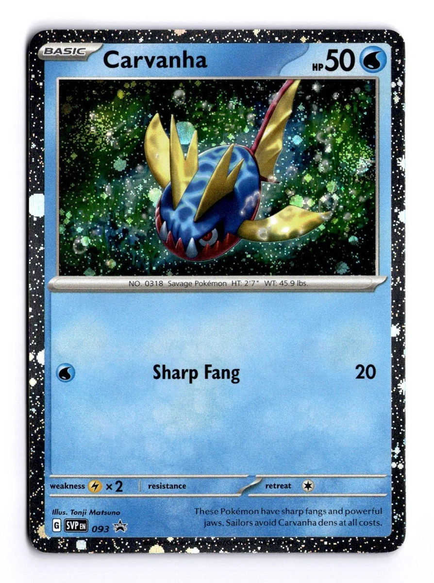Carvanha Pokmon TCG Cards for sale | eBay