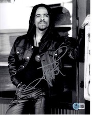 ICE-T SIGNED 'NEW JACK CITY' 8x10 MOVIE PHOTO 3 AUTOGRAPH BECKETT BAS COA PROOF