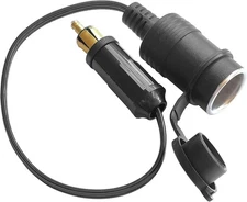 Male Plug to Standard Cigarette Lighter Adapter European Male Din Plug Cigar