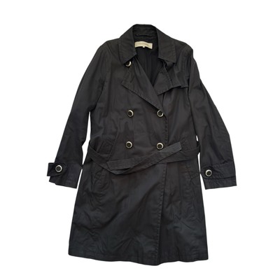 GERARD DAREL Black Lightweight Trench Coat EU Sz 40 Belted