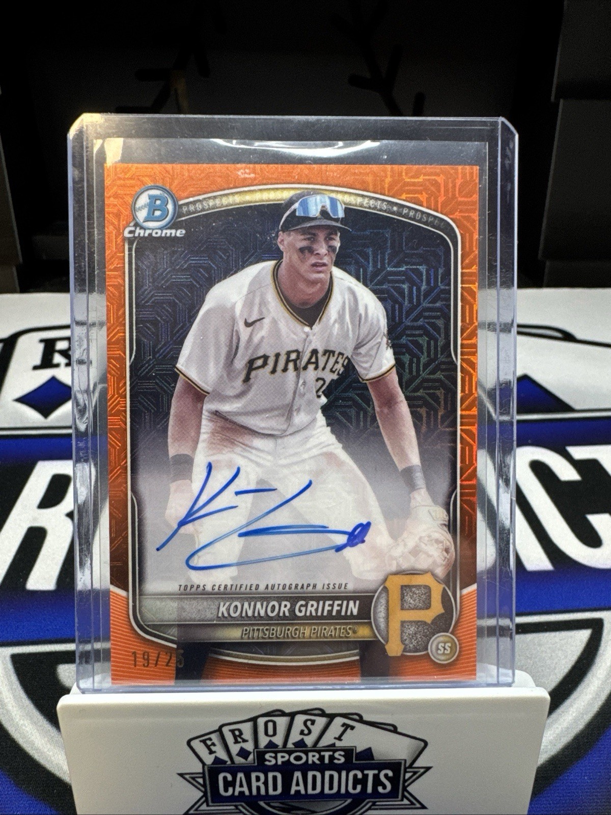 2025 Bowman Chrome Prospect Mega Box Autographs Konnor Griffin Orange /25