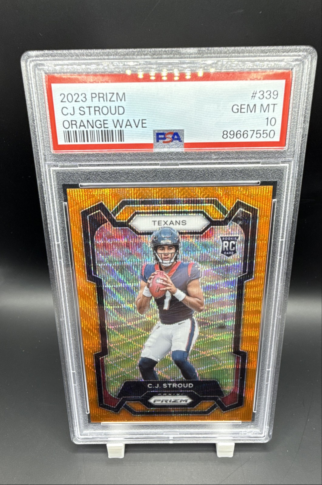 2023 Panini Prizm - Rookies C.J. Stroud #339 Orange Wave Prizm /60 (RC)