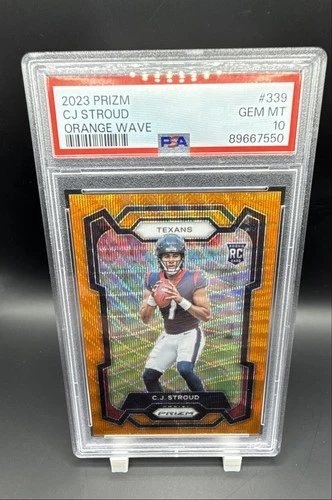 2023 Panini Prizm - Rookies C.J. Stroud #339 Orange Wave Prizm /60 (RC)