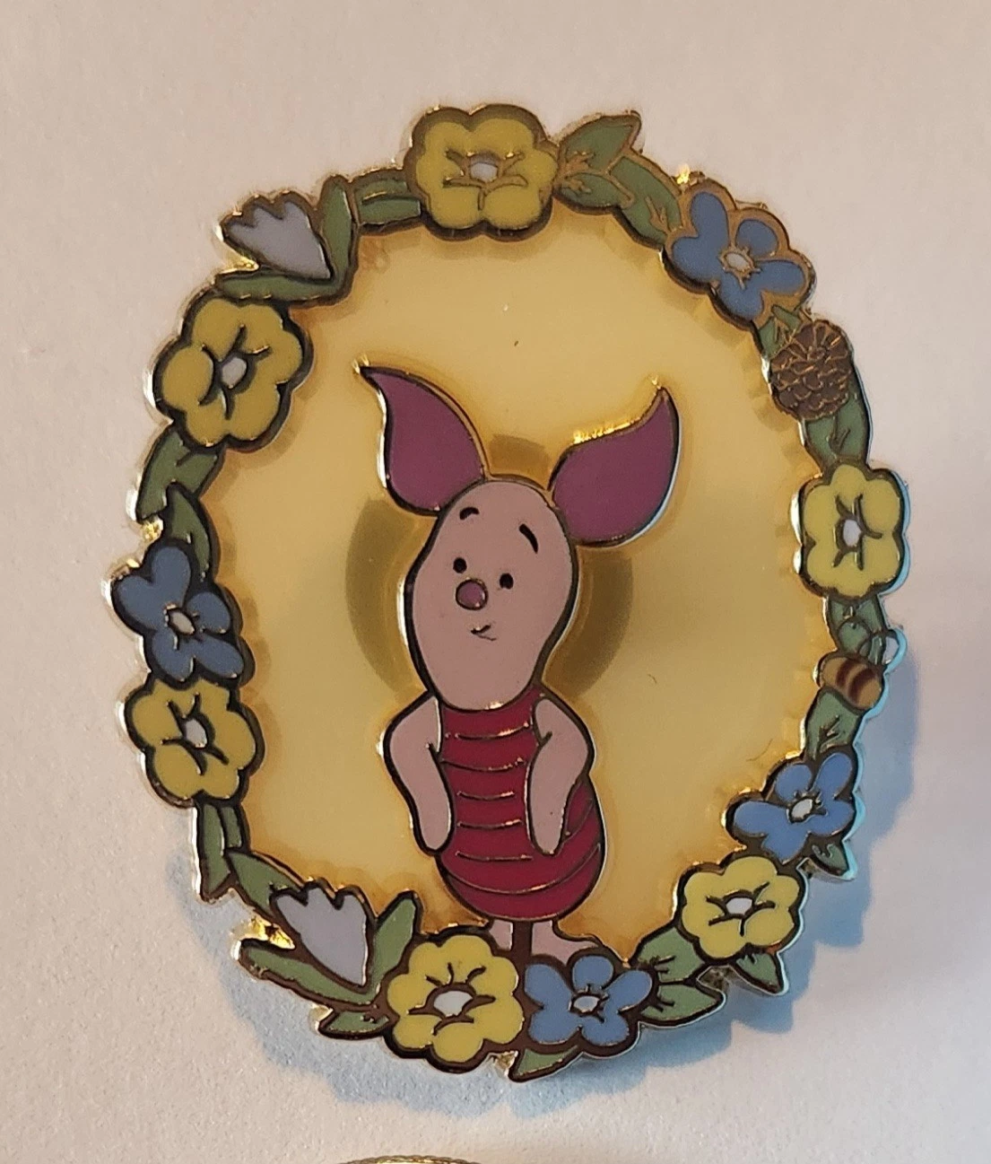 BoxLunch Disney Licensed Winnie The Pooh Floral Portrait Piglet Blind Box Pin