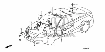 Genuine Honda Sub-Wire Harness Audio (Include Sub-Feeder) 32118-TE1-A21