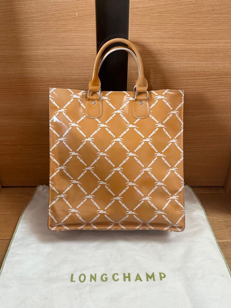 Good Condition Longchamp All Over Pattern Vinyl T… - image 4