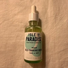 Isle of Paradise Face & Body Self Tanning Drops Medium 1.69 Fl.Oz/ 50 ml SEALED