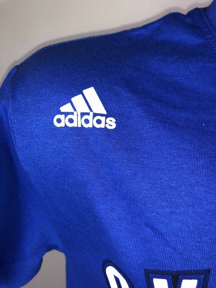 Camiseta para hombre Adidas NBA Oklahoma City Thunder Serge Ibaka #9 azul real XL Foto 3 de 4