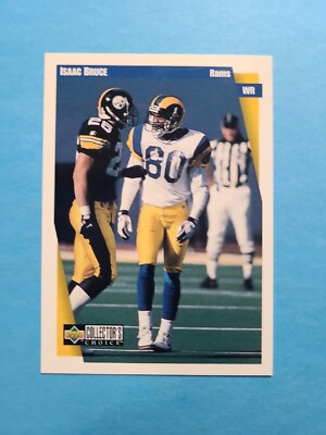 ISAAC BRUCE 1997 UPPER DECK COLLECTOR'S CHOICE FOOTBALL CARD # 254 G5275