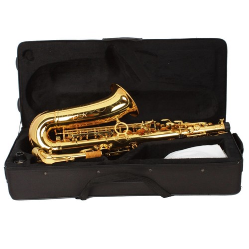 Professional Mid range mid pitch E saxophone lacquer gold tube body carving - Picture 11 of 11