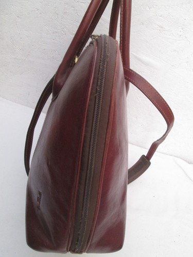 TONY PEROTTI Sac cartable cuir marron Authentique vintage - Picture 9 of 12