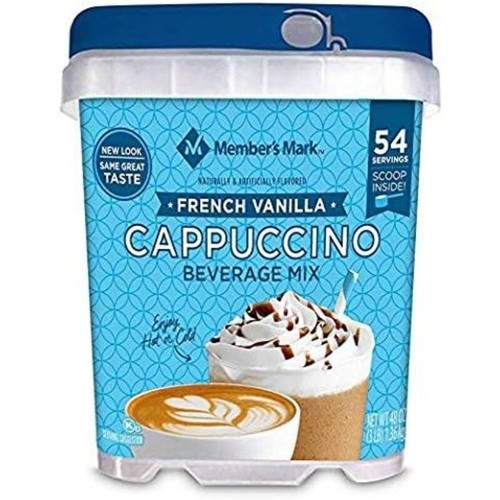 French Vanilla Cappuccino Beverage Mix 3 Packs (48 oz Each)