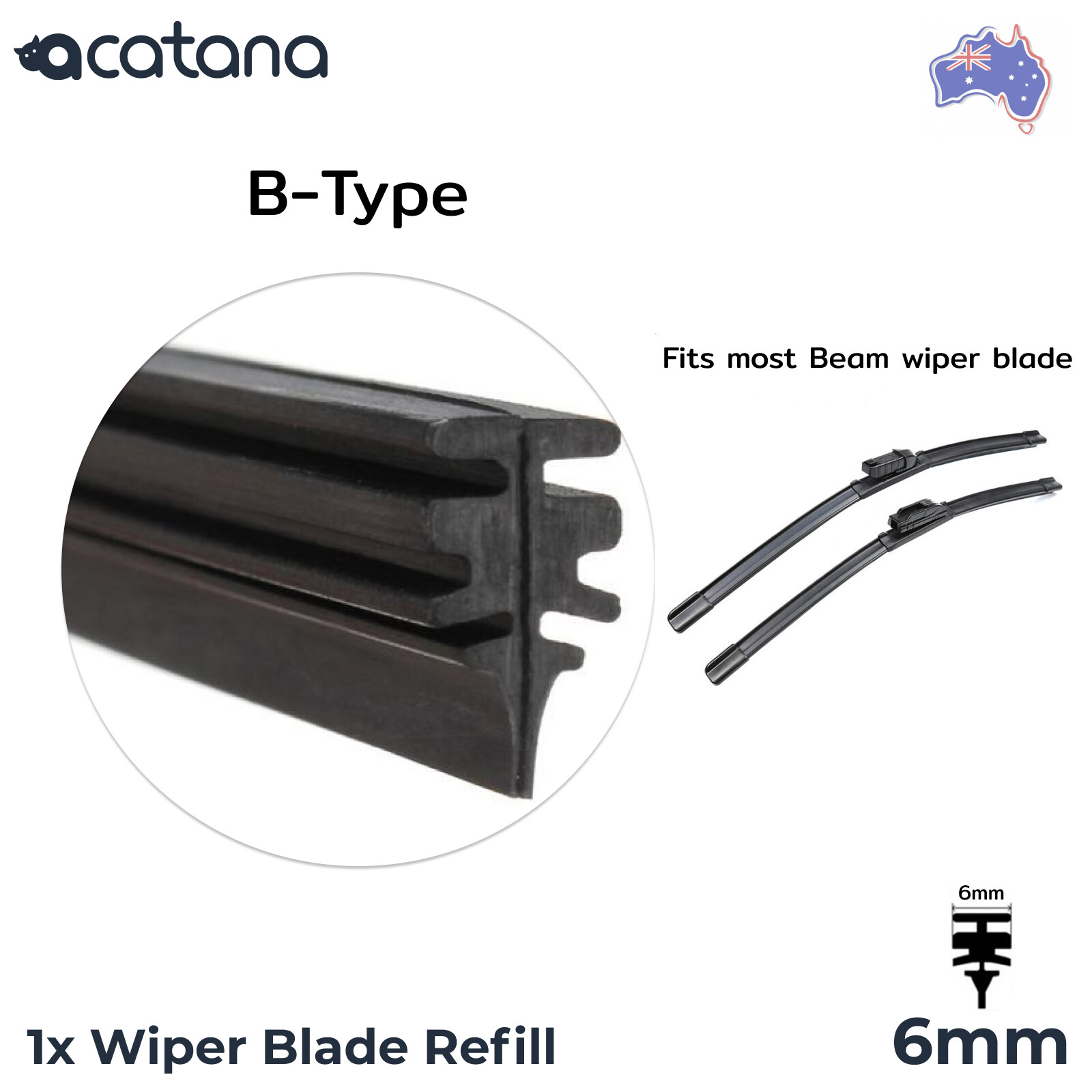 Wiper Blade Refills for Toyota Corolla 2001 2002 2007 Set of 24" + 18