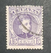 1901-1905 ESPAÑA Edifil 246 Alfonso XIII Tipo Cadete (Usado)