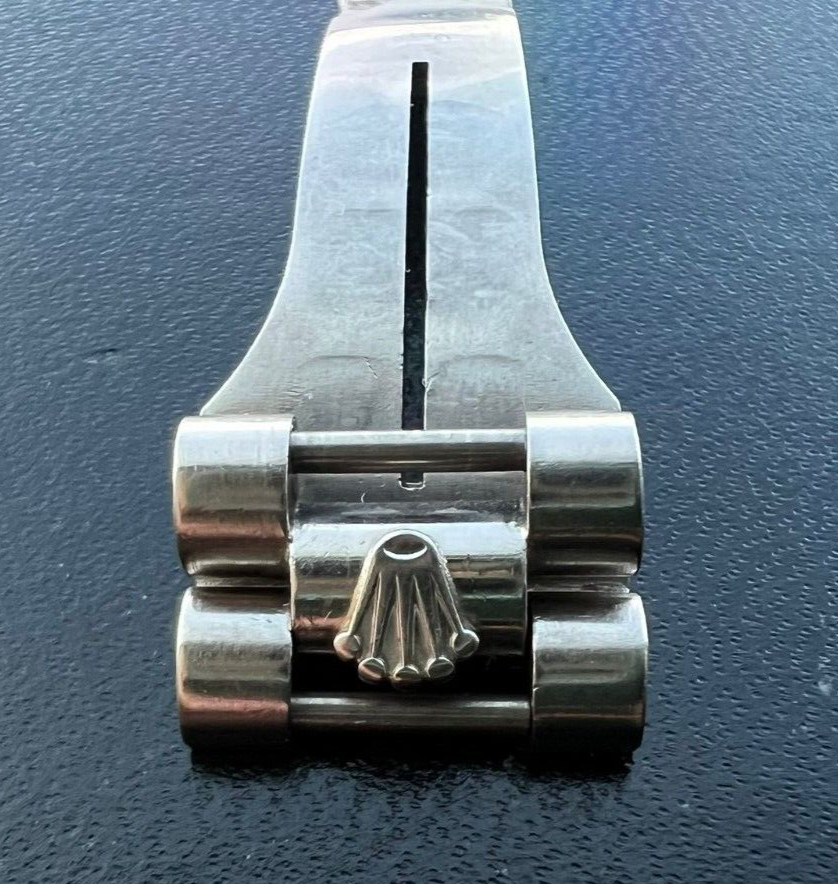 President Style Men's Solid 18K White Gold Deployment Buckle for