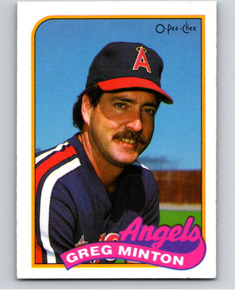 1989 O-Pee-Chee Baseball #306 Greg Minton  California Angels V96022