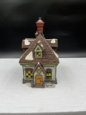 Dept 56 Dickens Village Series Wm. Wheat Cakes & Puddings 5808-4 Heritage 1993