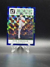 2017 Panini Donruss Rick Porcello #D-12 Dominators Blue Card #’D 1/249