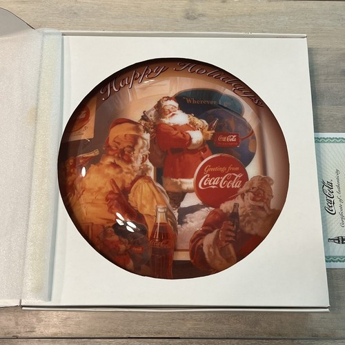 2001 Edizione limitata Coca Cola Christmas Babbo Natale Happy Holidays Insegna luminosa in scatola - Foto 5 di 13
