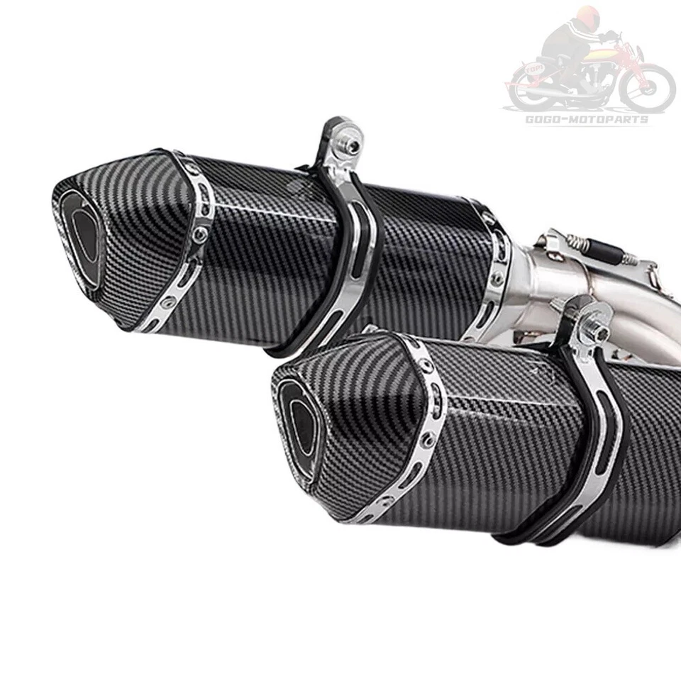 Puntas de silenciador deslizables de tubo de escape de enlace medio para Honda CRF450R CRF450RX 2015-2020  Foto 3 de 4