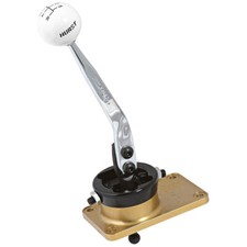 Hurst Manual Shifter Billet Plus Mustang T5 T45 83-01 Chrome Handle White Knob