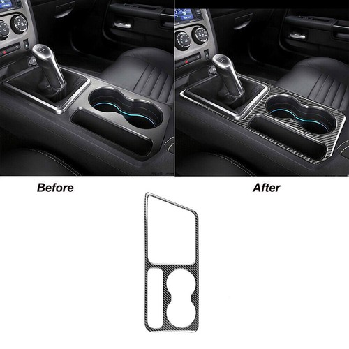 For Dodge Challenger 2008-14 Carbon Fiber Interior Center Cupholder Cover Trim - Picture 2 of 7