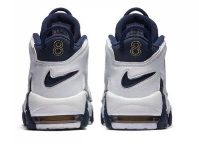 Nike MEN'S Air More Uptempo OLYMPIC USA White Midnight Navy